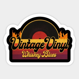 Vintage Vinyl Whiskey Blues Sticker